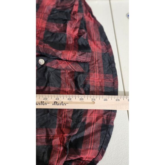Sim & Sam Shirt Womens Small Plaid Button Down Long Sleeve Pocket Casual Top - Picture 10 of 12